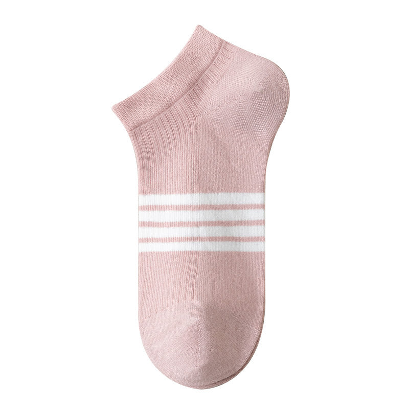 [Local Ready Stock] Women's seamless cotton socks Invisible Low cut Ice Silk Non-slip | Cotton boat | Ankle socks