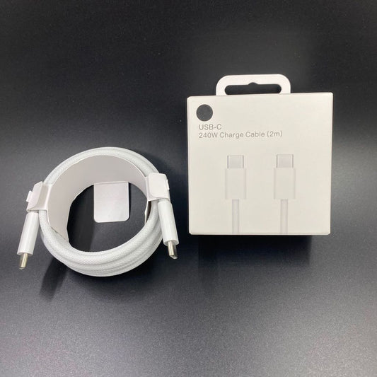 【Local Ready Stock】240W 2m Type C to C power cable | fast charging | heavy-duty cable